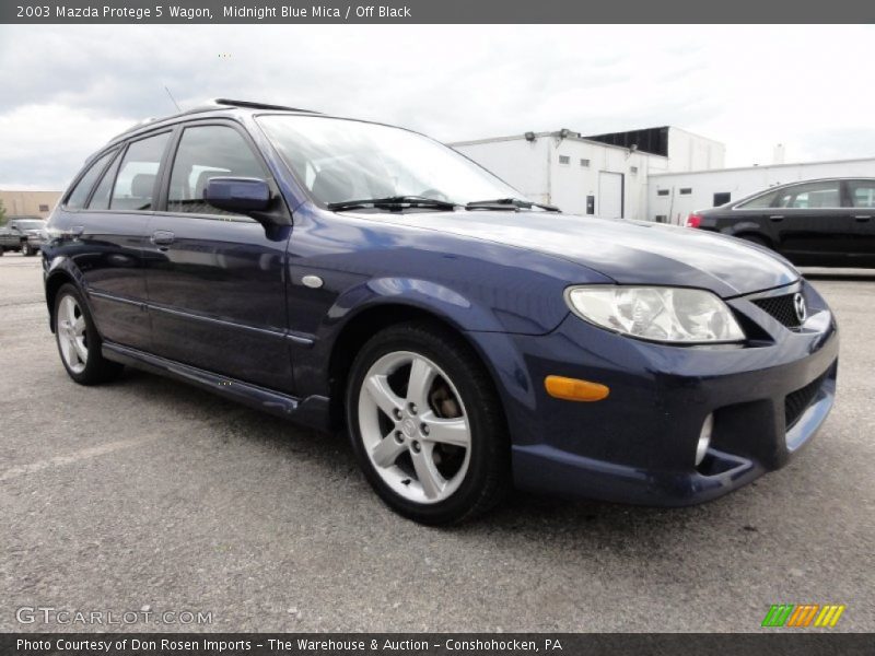 Midnight Blue Mica / Off Black 2003 Mazda Protege 5 Wagon