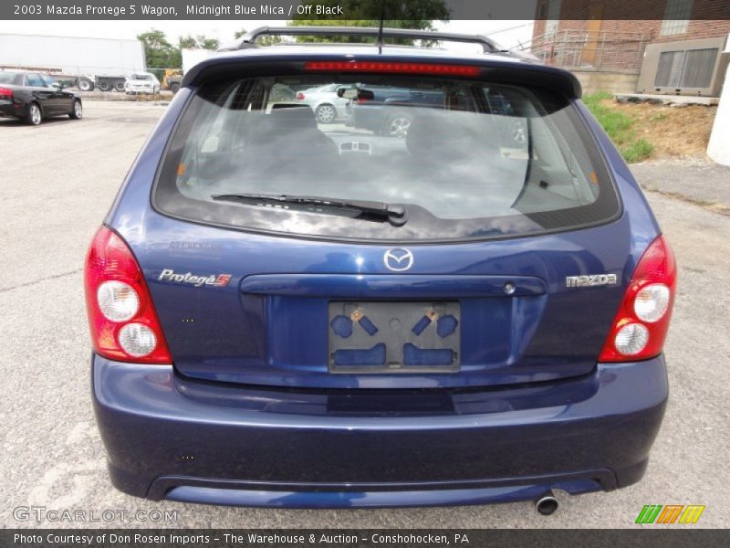 Midnight Blue Mica / Off Black 2003 Mazda Protege 5 Wagon