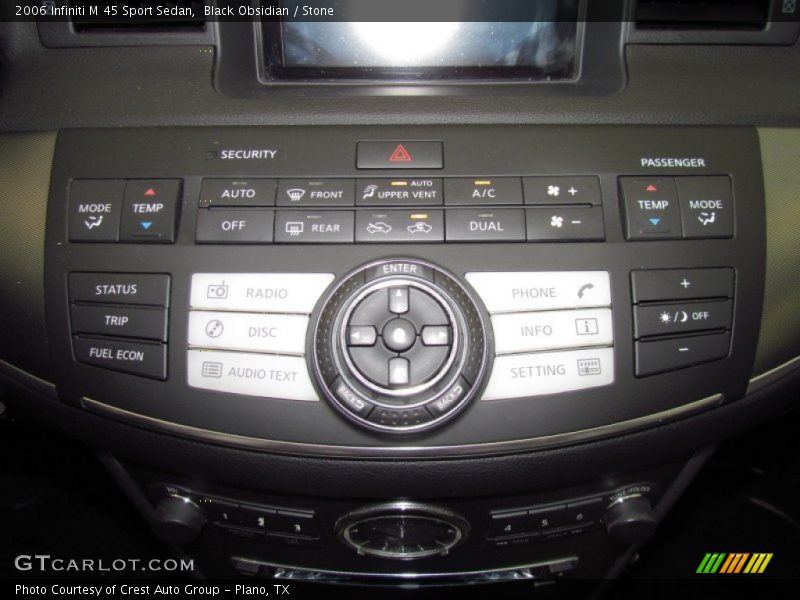 Black Obsidian / Stone 2006 Infiniti M 45 Sport Sedan