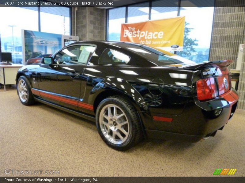 Black / Black/Red 2007 Ford Mustang Shelby GT500 Coupe