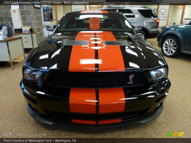 Black / Black/Red 2007 Ford Mustang Shelby GT500 Coupe