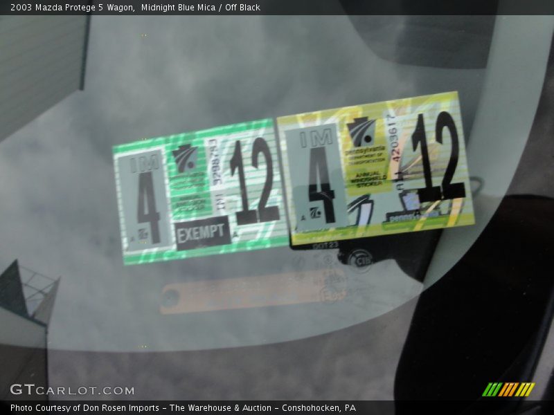 Midnight Blue Mica / Off Black 2003 Mazda Protege 5 Wagon