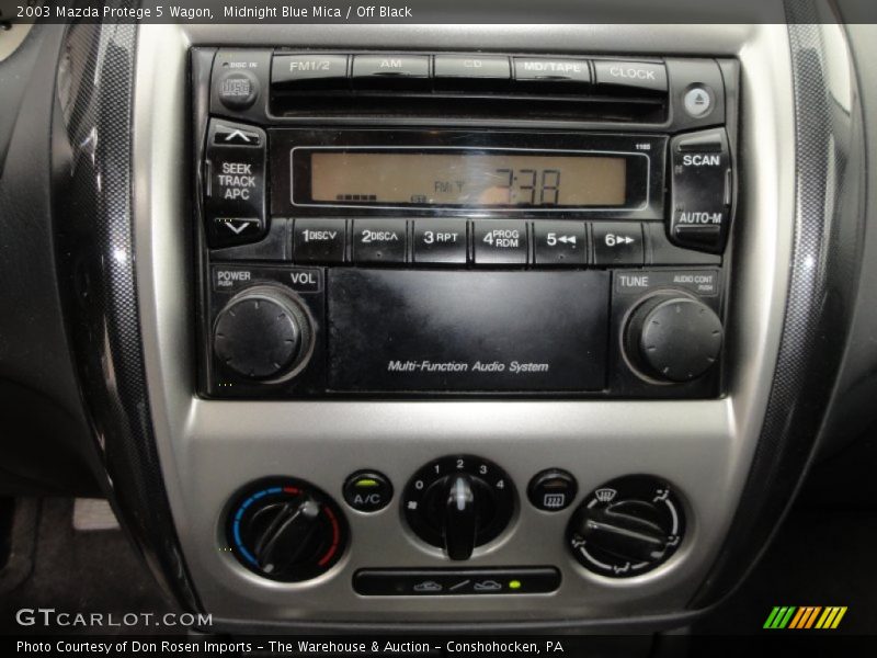 Midnight Blue Mica / Off Black 2003 Mazda Protege 5 Wagon