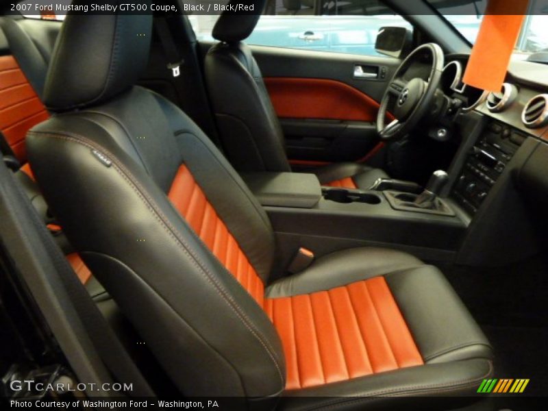 Black / Black/Red 2007 Ford Mustang Shelby GT500 Coupe