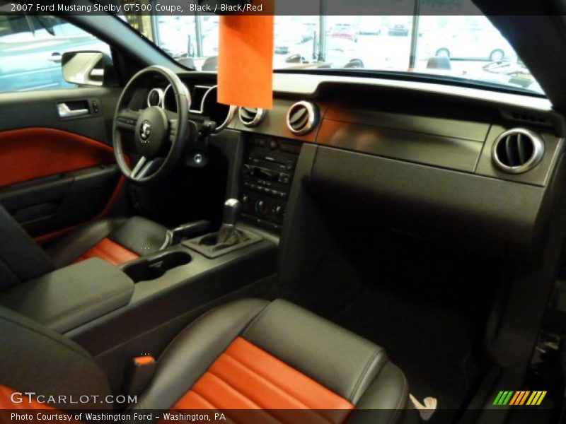 Black / Black/Red 2007 Ford Mustang Shelby GT500 Coupe