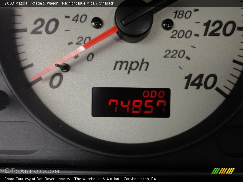 Midnight Blue Mica / Off Black 2003 Mazda Protege 5 Wagon