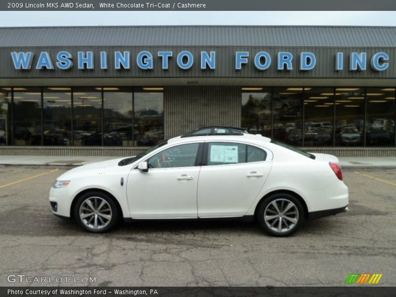 White Chocolate Tri-Coat / Cashmere 2009 Lincoln MKS AWD Sedan