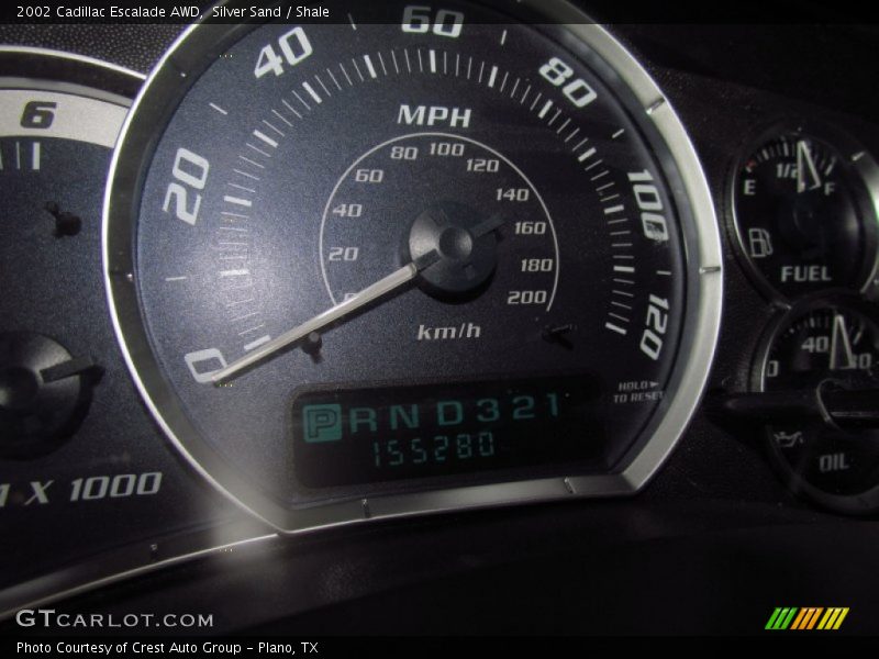 Silver Sand / Shale 2002 Cadillac Escalade AWD