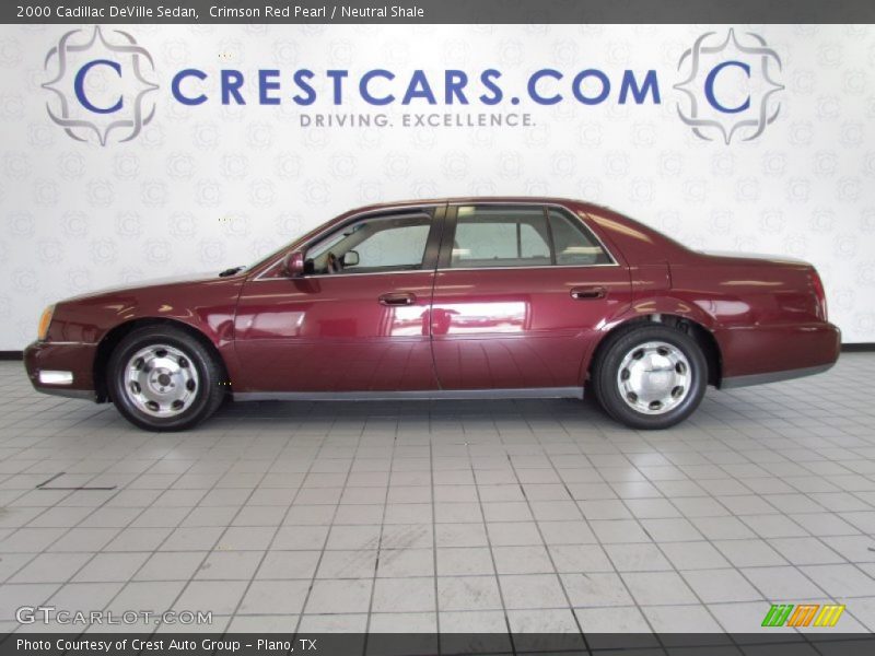Crimson Red Pearl / Neutral Shale 2000 Cadillac DeVille Sedan