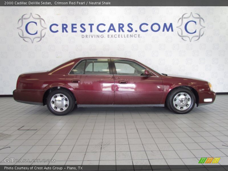 Crimson Red Pearl / Neutral Shale 2000 Cadillac DeVille Sedan