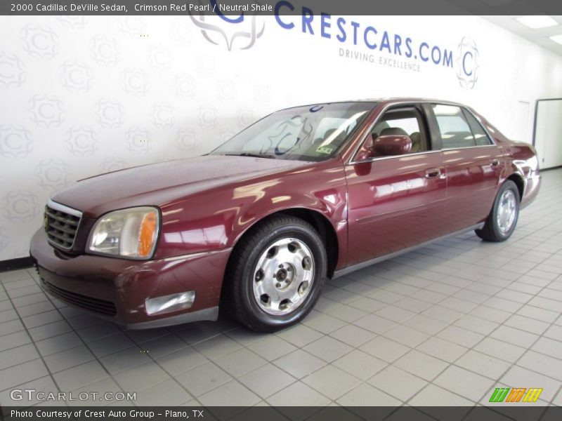 Crimson Red Pearl / Neutral Shale 2000 Cadillac DeVille Sedan