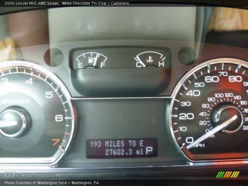 White Chocolate Tri-Coat / Cashmere 2009 Lincoln MKS AWD Sedan