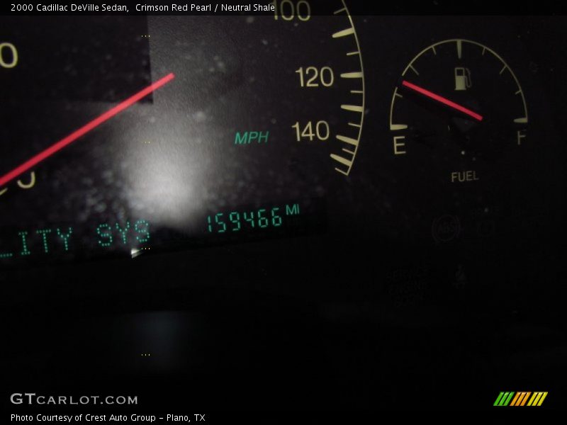 Crimson Red Pearl / Neutral Shale 2000 Cadillac DeVille Sedan