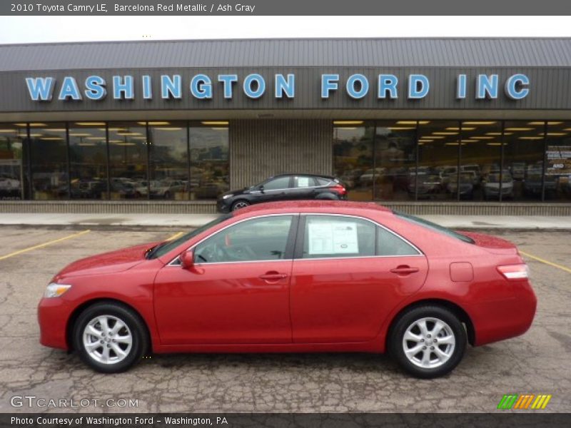 Barcelona Red Metallic / Ash Gray 2010 Toyota Camry LE