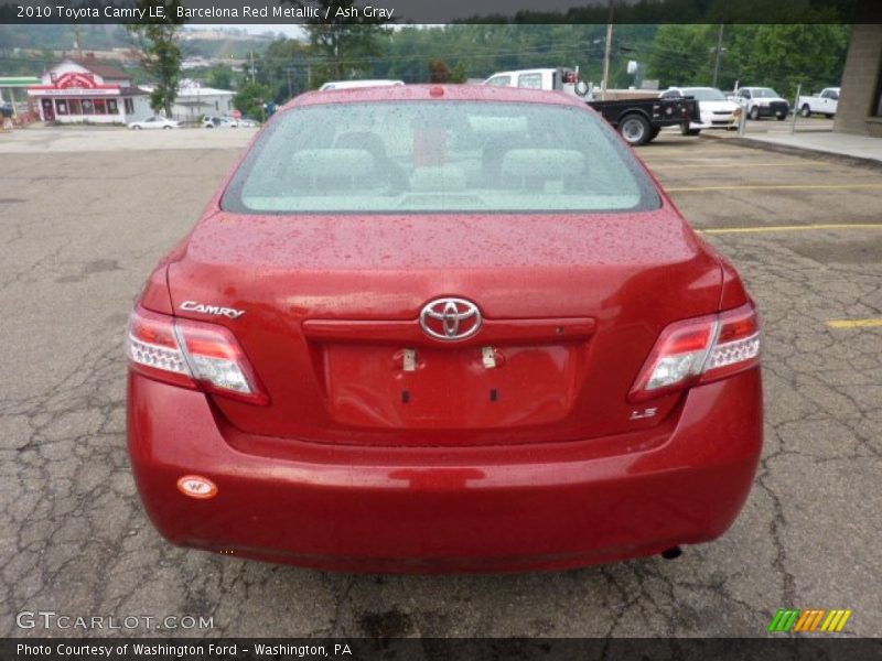 Barcelona Red Metallic / Ash Gray 2010 Toyota Camry LE