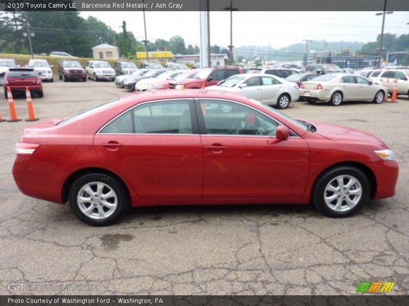 Barcelona Red Metallic / Ash Gray 2010 Toyota Camry LE