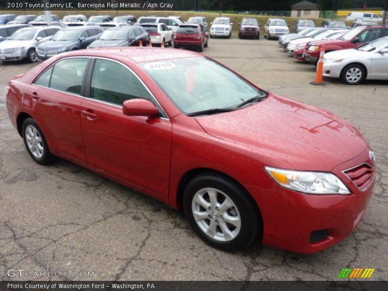 Barcelona Red Metallic / Ash Gray 2010 Toyota Camry LE