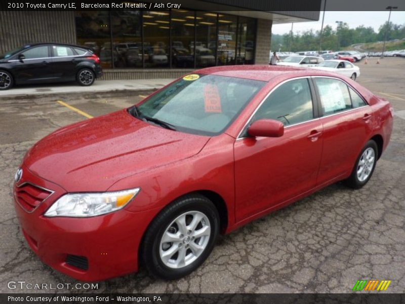 Barcelona Red Metallic / Ash Gray 2010 Toyota Camry LE