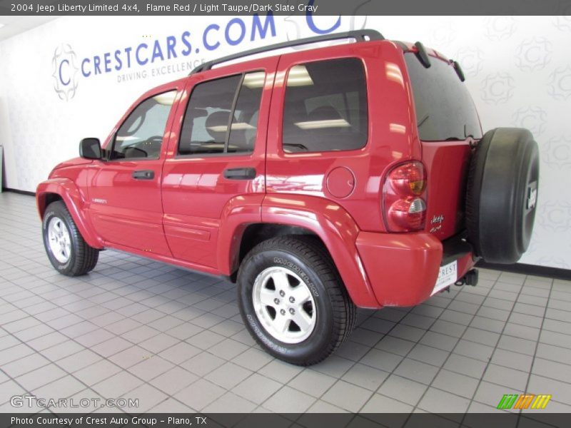 Flame Red / Light Taupe/Dark Slate Gray 2004 Jeep Liberty Limited 4x4