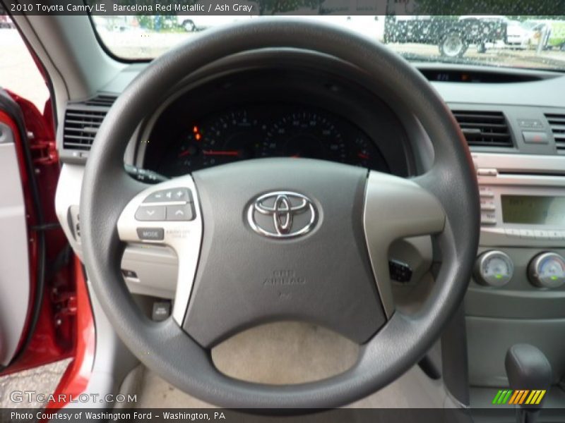 Barcelona Red Metallic / Ash Gray 2010 Toyota Camry LE