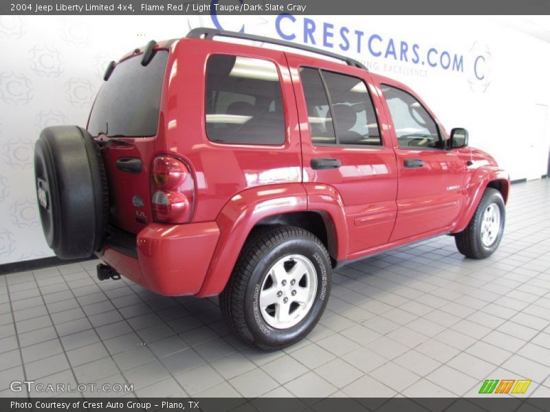 Flame Red / Light Taupe/Dark Slate Gray 2004 Jeep Liberty Limited 4x4