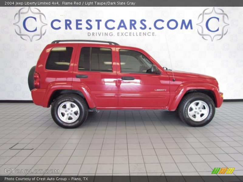Flame Red / Light Taupe/Dark Slate Gray 2004 Jeep Liberty Limited 4x4