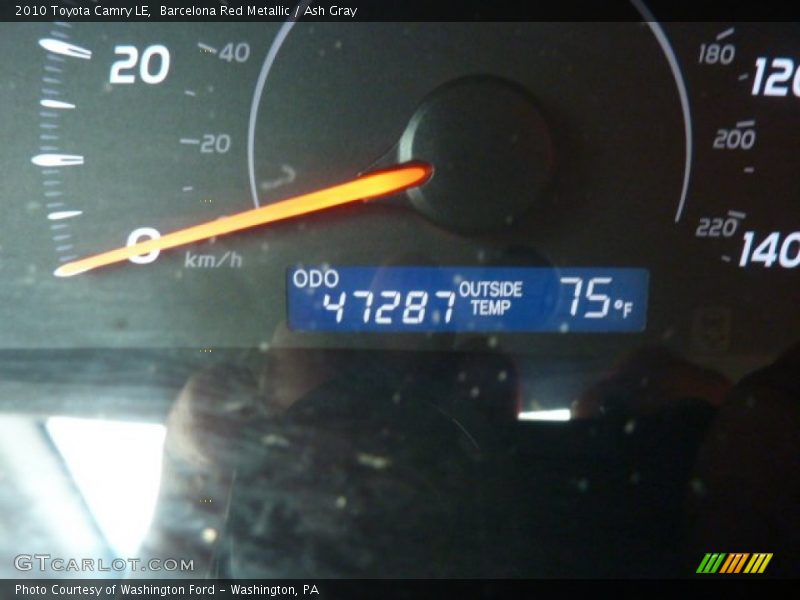 Barcelona Red Metallic / Ash Gray 2010 Toyota Camry LE