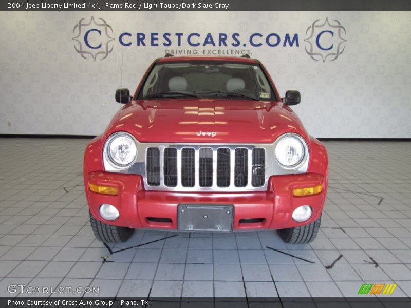 Flame Red / Light Taupe/Dark Slate Gray 2004 Jeep Liberty Limited 4x4