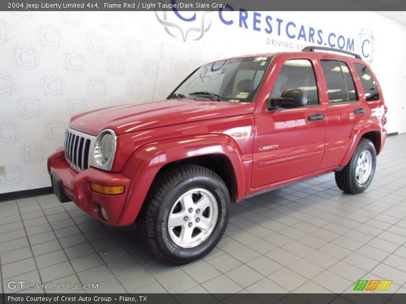Flame Red / Light Taupe/Dark Slate Gray 2004 Jeep Liberty Limited 4x4