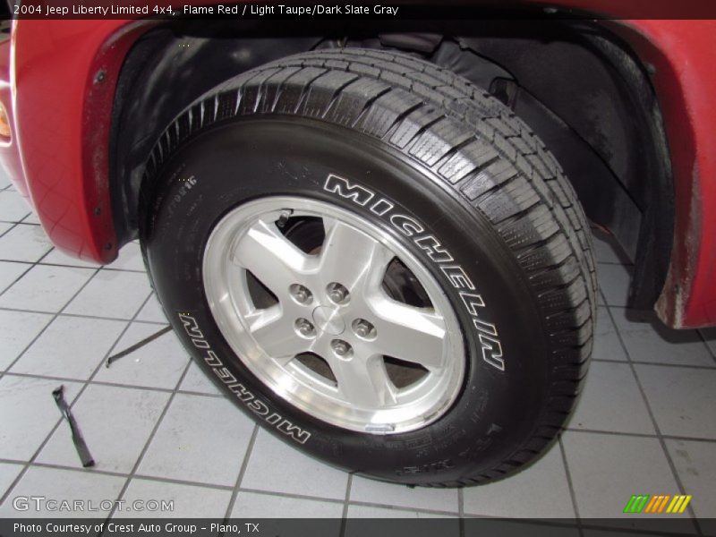 Flame Red / Light Taupe/Dark Slate Gray 2004 Jeep Liberty Limited 4x4
