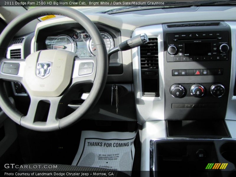 Bright White / Dark Slate/Medium Graystone 2011 Dodge Ram 2500 HD Big Horn Crew Cab