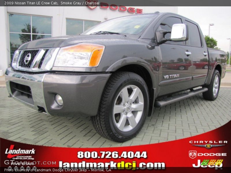 Smoke Gray / Charcoal 2009 Nissan Titan LE Crew Cab