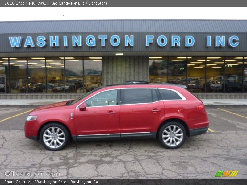 Red Candy Metallic / Light Stone 2010 Lincoln MKT AWD