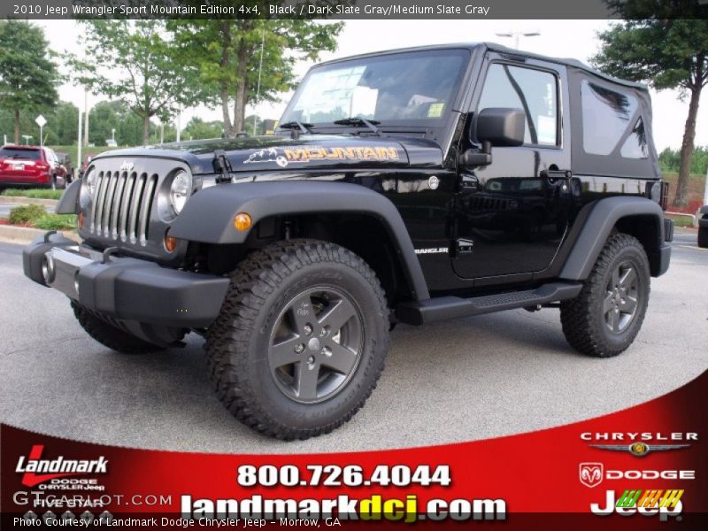 Black / Dark Slate Gray/Medium Slate Gray 2010 Jeep Wrangler Sport Mountain Edition 4x4