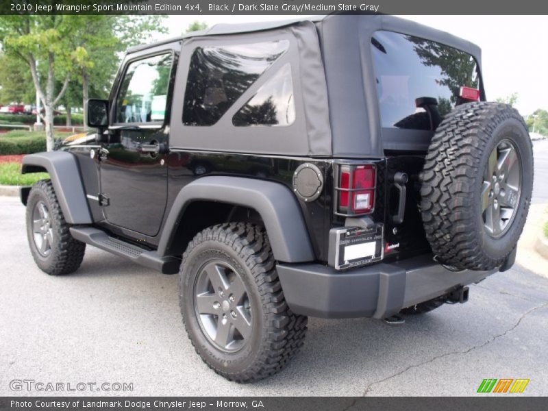 Black / Dark Slate Gray/Medium Slate Gray 2010 Jeep Wrangler Sport Mountain Edition 4x4