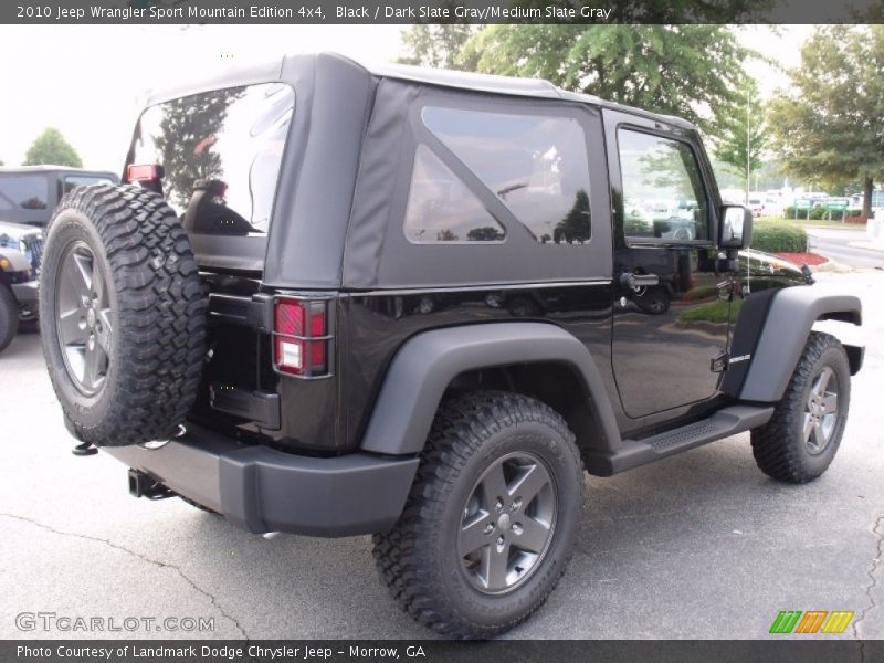 Black / Dark Slate Gray/Medium Slate Gray 2010 Jeep Wrangler Sport Mountain Edition 4x4