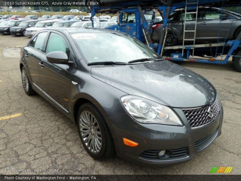 Azure Gray Metallic / Black 2010 Suzuki Kizashi GTS