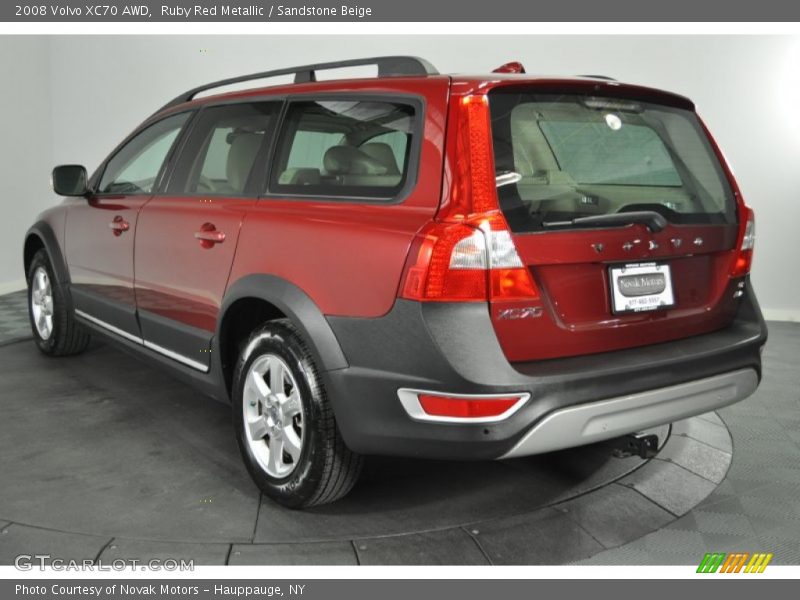 Ruby Red Metallic / Sandstone Beige 2008 Volvo XC70 AWD
