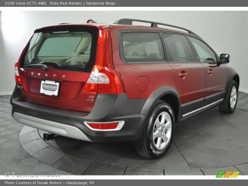 Ruby Red Metallic / Sandstone Beige 2008 Volvo XC70 AWD