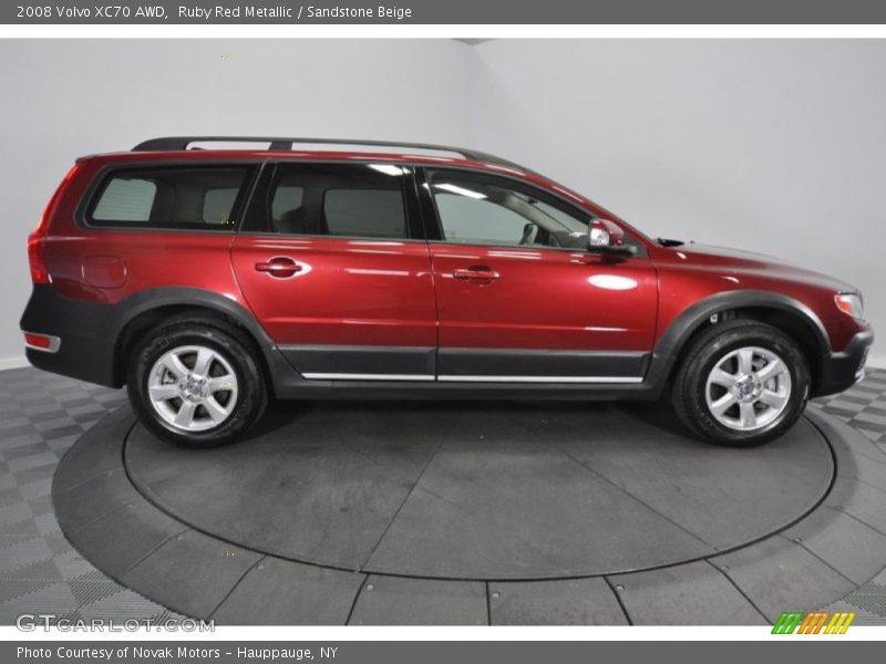 Ruby Red Metallic / Sandstone Beige 2008 Volvo XC70 AWD