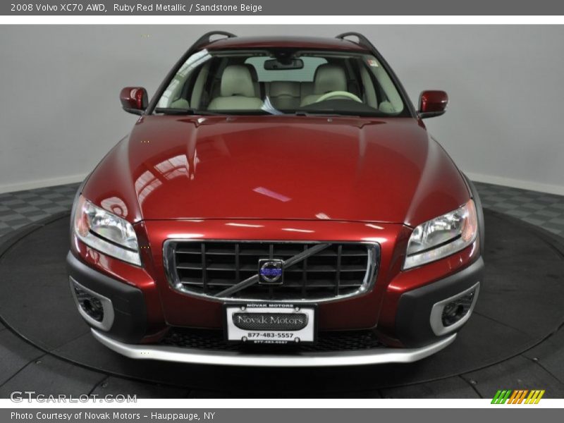 Ruby Red Metallic / Sandstone Beige 2008 Volvo XC70 AWD