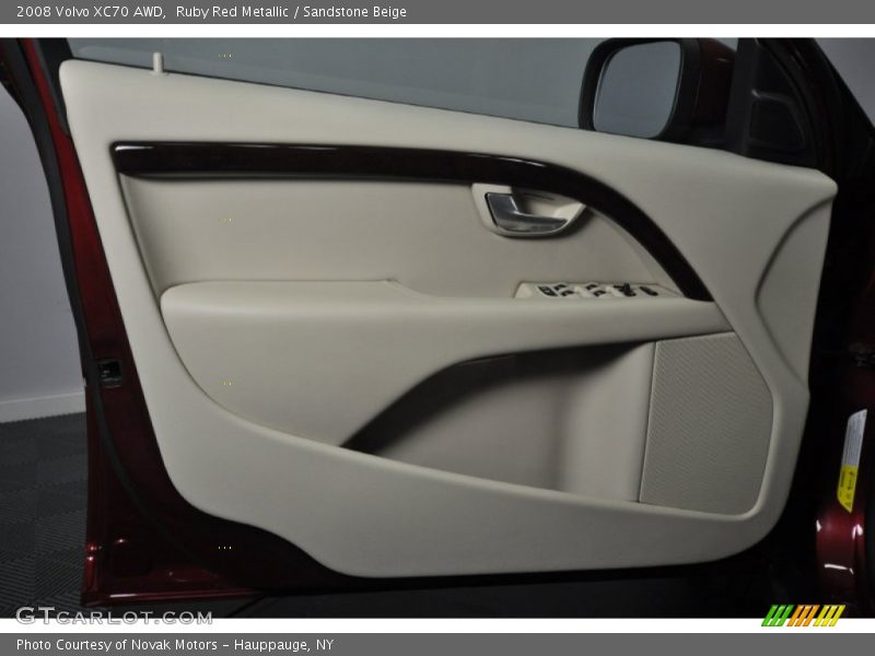 Ruby Red Metallic / Sandstone Beige 2008 Volvo XC70 AWD