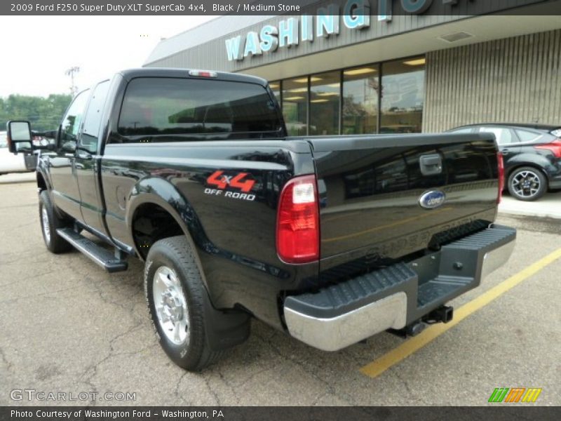 Black / Medium Stone 2009 Ford F250 Super Duty XLT SuperCab 4x4