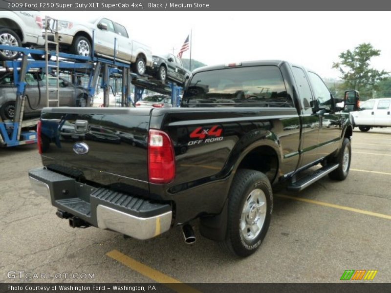 Black / Medium Stone 2009 Ford F250 Super Duty XLT SuperCab 4x4