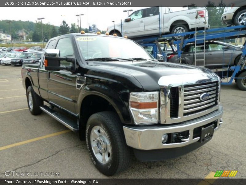 Black / Medium Stone 2009 Ford F250 Super Duty XLT SuperCab 4x4