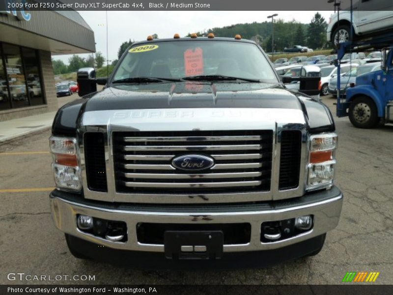 Black / Medium Stone 2009 Ford F250 Super Duty XLT SuperCab 4x4