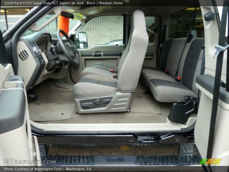Black / Medium Stone 2009 Ford F250 Super Duty XLT SuperCab 4x4
