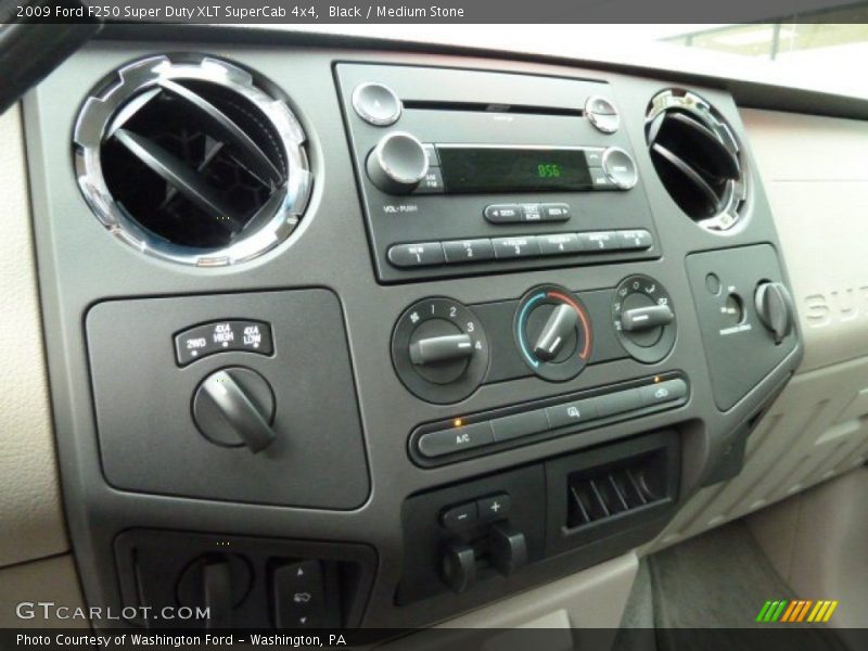 Black / Medium Stone 2009 Ford F250 Super Duty XLT SuperCab 4x4
