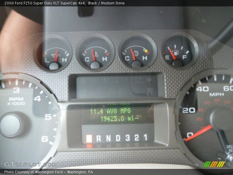 Black / Medium Stone 2009 Ford F250 Super Duty XLT SuperCab 4x4