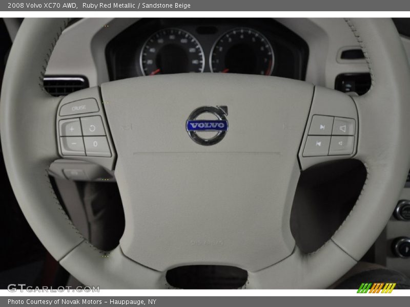 Ruby Red Metallic / Sandstone Beige 2008 Volvo XC70 AWD